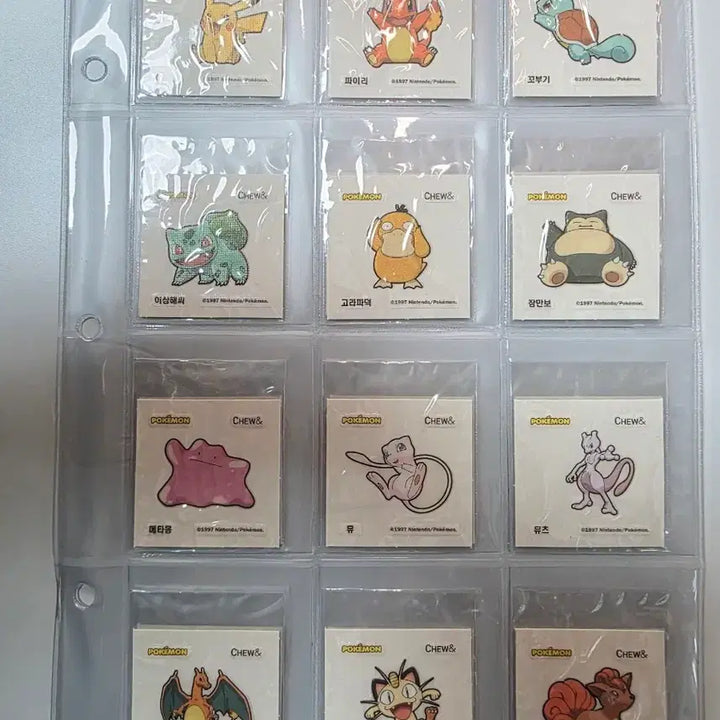 [BUNJANG] Pokemon Chu &amp; Bread Scratch-and-Sniff Stickers - 40 Full Set / 단종)포켓몬 츄앤 띠부씰 40종 전종  고구마츄
