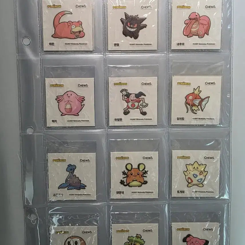 [BUNJANG] Pokemon Chu &amp; Bread Scratch-and-Sniff Stickers - 40 Full Set / 단종)포켓몬 츄앤 띠부씰 40종 전종  고구마츄