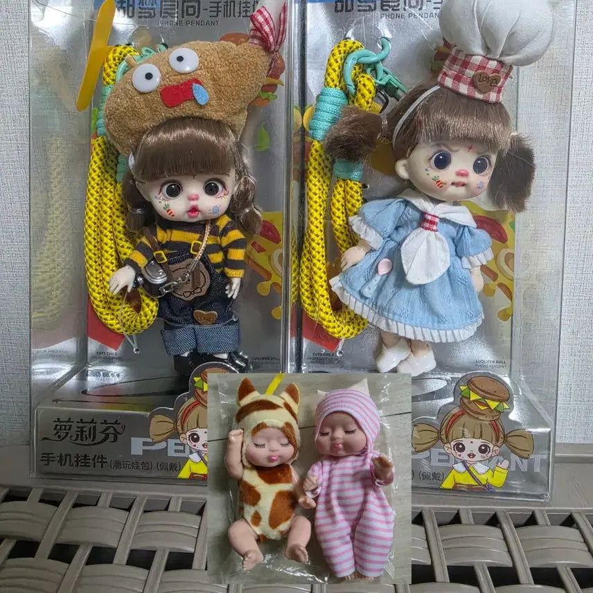 [BUNJANG] 13-16cm Articulated Doll Full Set with Photo Components / (사진구성) 미니 관절인형 13~16cm 풀세트