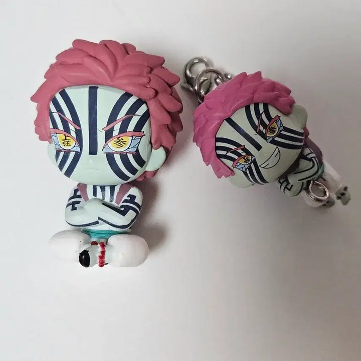 [BUNJANG] Demon Slayer Akaza Mugen Castle Machiboke Gacha Figure Keychain Bundle Set / 일괄)귀멸의 칼날 아카자 무한성 마치보케 대롱 가챠 피규어 키링
