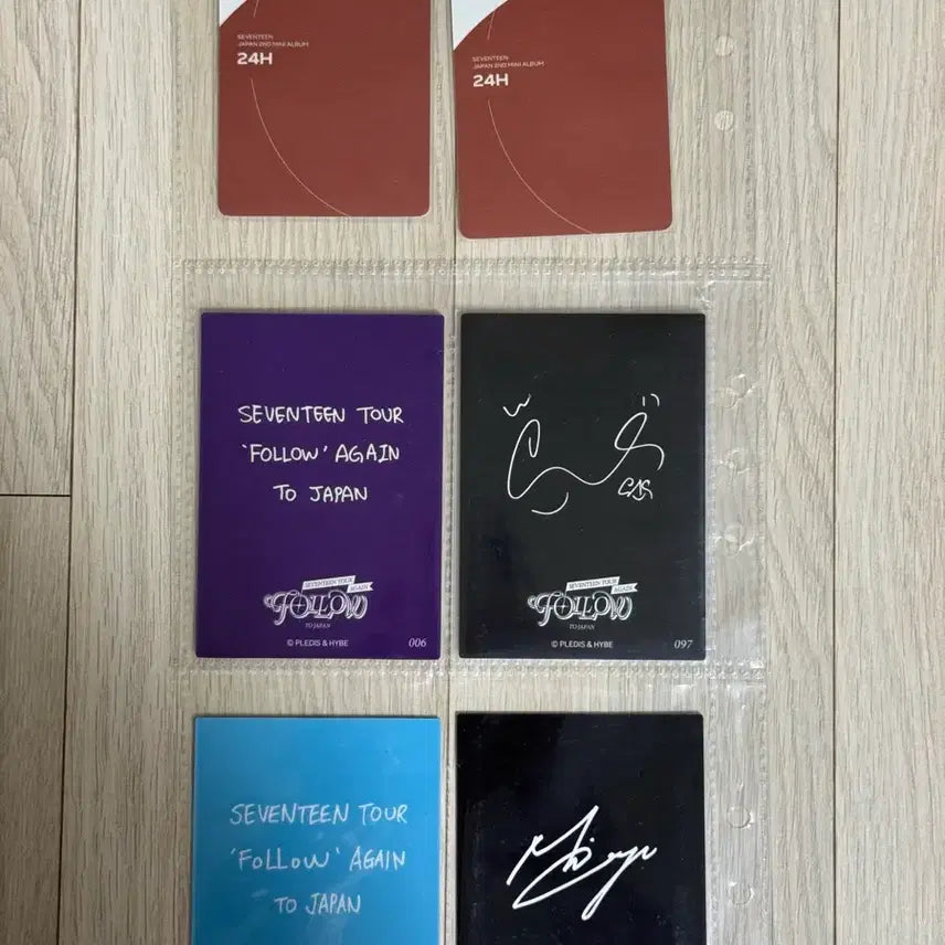 [BUNJANG] SEVENTEEN 24H Follow Again Japan Mingyu Wonwoo Photocard Bundle Set / 24h + follow again japan 민규 원우 포카 일괄