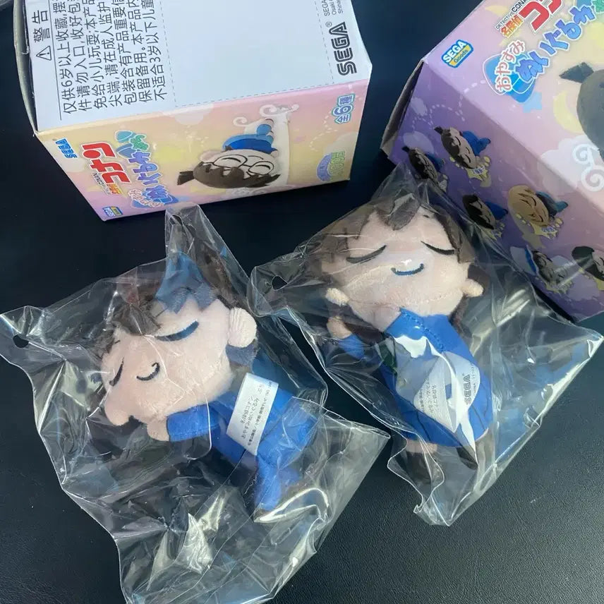 [BUNJANG] Detective Conan Oyasumi Shinichi &amp; Ran Plush Set / 명탐정코난 오야스미 신이치 란 누이 일괄