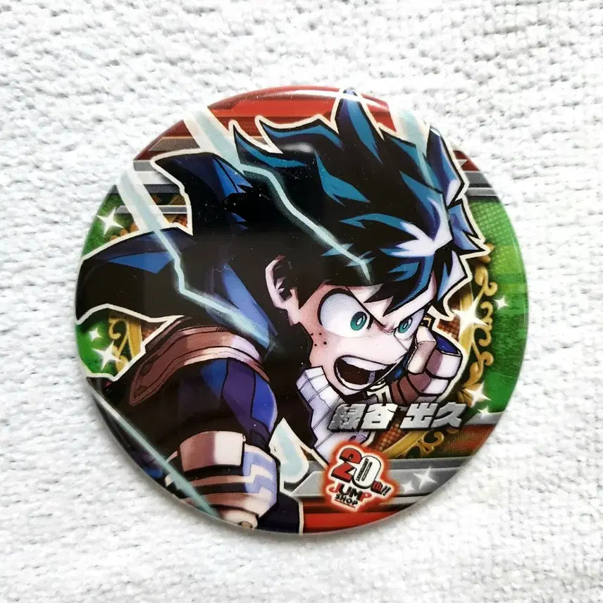 [BUNJANG] My Hero Academia Izuku Midoriya Deku Jump Shop Big Can Badge / 나히아 히로아카 미도리야 이즈쿠 데쿠 점프샵 빅 캔뱃지 굿즈