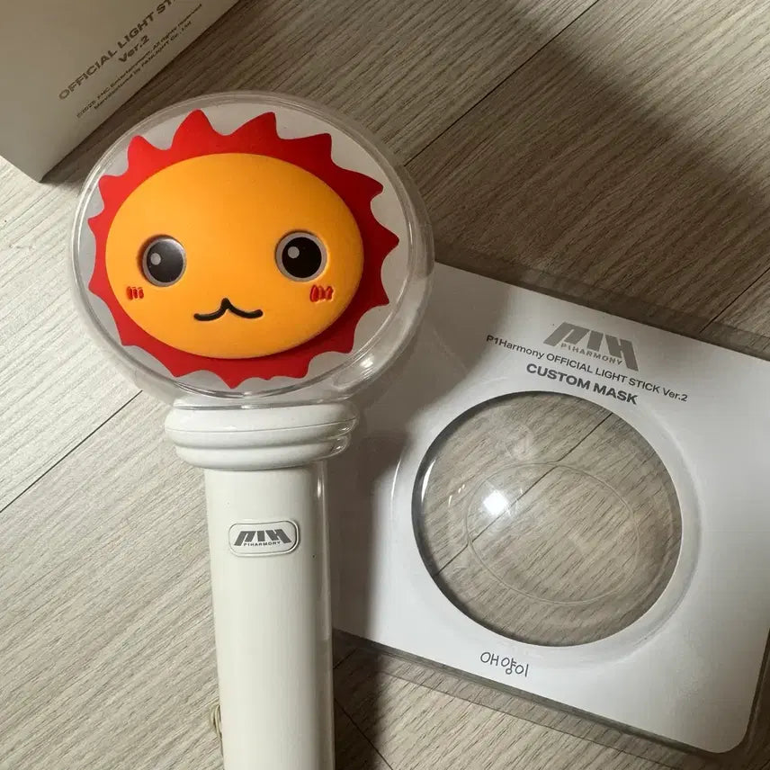 [BUNJANG] P1Harmony Cheer Stick + Cheer Stick Mask (Taeyang Choi Ver. 2) / 피원하모니 응원봉 + 응원봉 마스크 애양이 테오 최태양 피스봉 ver2