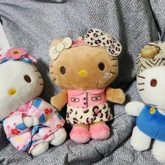 [BUNJANG] Hello Kitty Doll 3 Types (Matsuri, Kimono, Gyaru) Bundle Set / 일괄) 헬로키티 인형 3종 마츠리 기모노 갸루