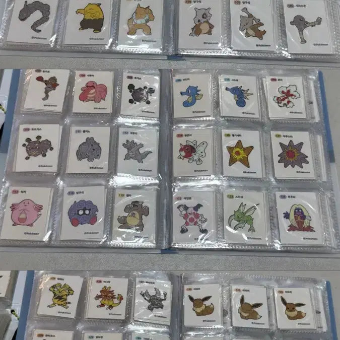 [BUNJANG] Pokemon 3-Digit Stickers Gen 1 &amp; 2 Full Set (Excluding Mew, Mewtwo) Bundle Set / 포켓몬 3자리 띠부씰 1, 2세대 전종(뮤, 뮤츠 제외) 일괄 판매합니다