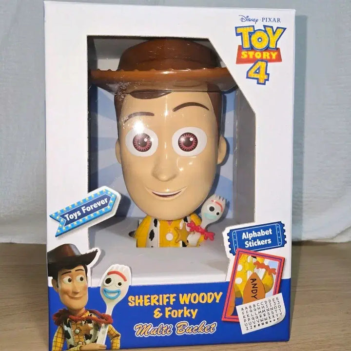 [BUNJANG] Toy Story 4 Woody &amp; Forky Figure Multi Bucket CGV Cinema Shop Exclusive / (정품) 토이스토리4 우디 포키 멀티 버스킷 피규어 CGV 씨네샵 영화 굿즈