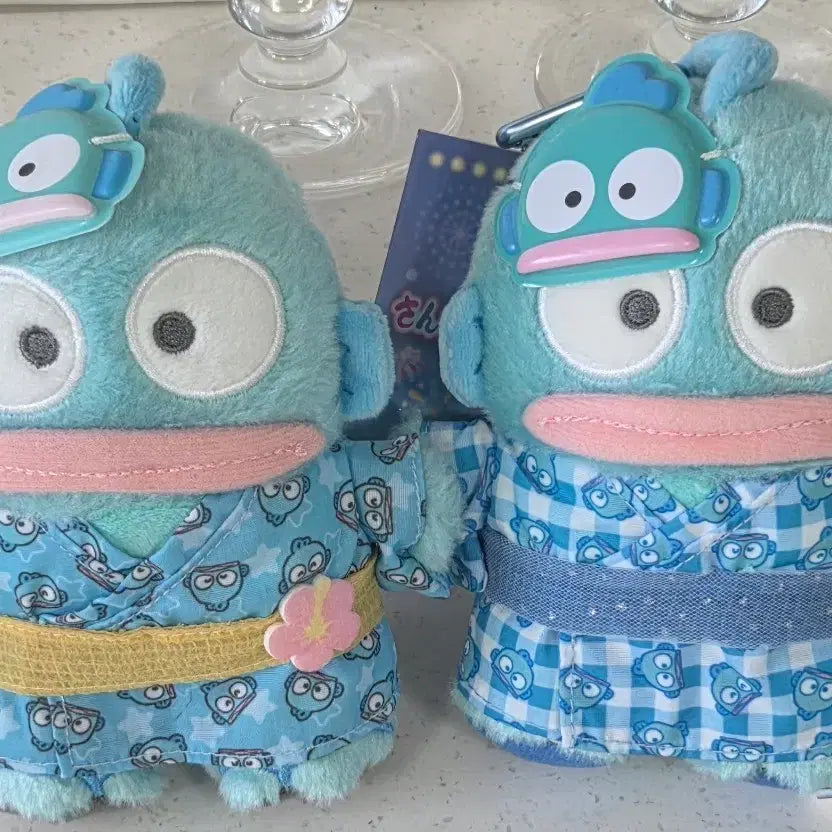 [BUNJANG] Hangyodong Kimono/Yukata Doll Keyring Bundle Set (2 types) + Japanese Crane Authentic Item / 한교동 기모노 인형 키링 2종 일괄+일본크레인정품1개 증정