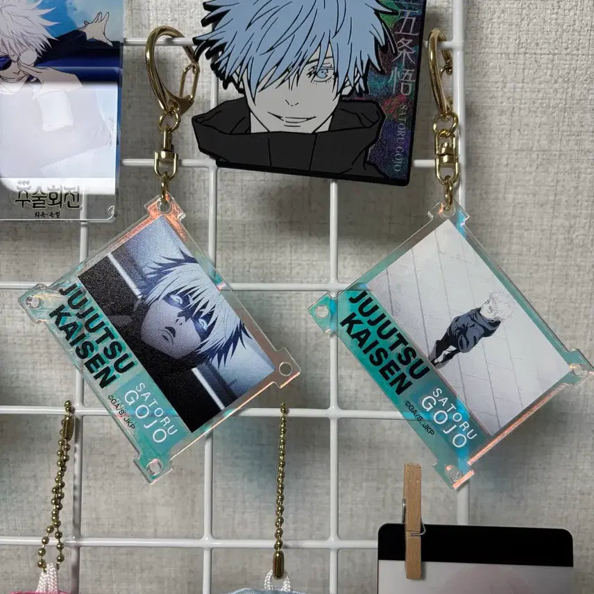 [BUNJANG] Jujutsu Kaisen Gojo Random Acrylic Keyring Set / [일괄] 주술회전 고죠 랜덤 아크릴 키링 4종