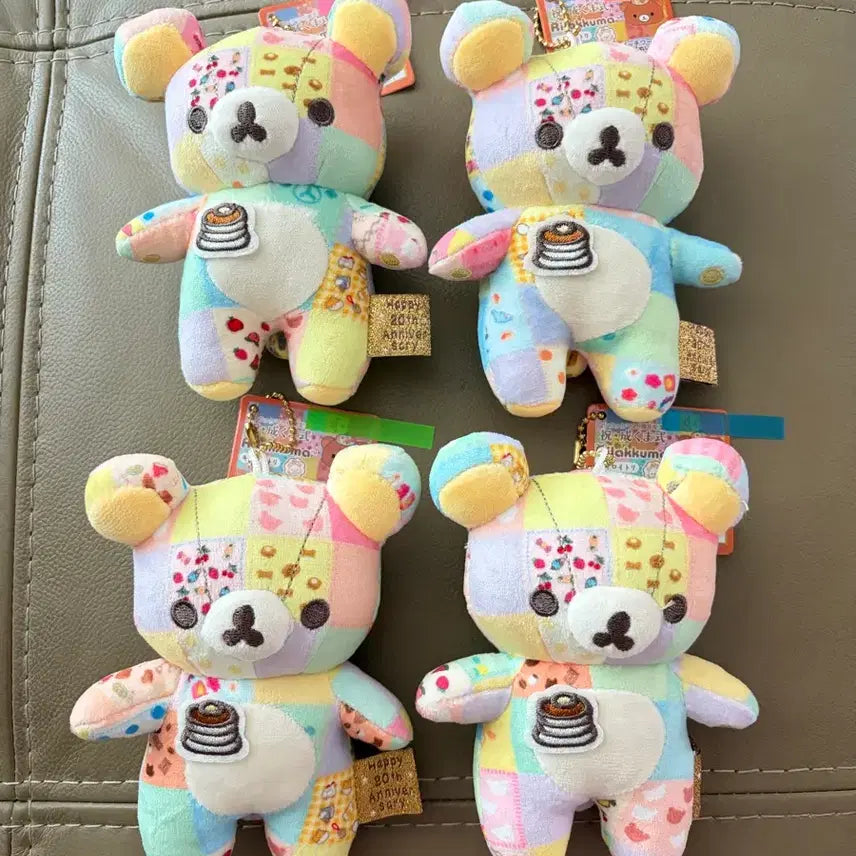 [BUNJANG] Rilakkuma 20th Anniversary Patchwork Plush Doll / (정품 새상품) 리락쿠마 20주년 패치워크 인형