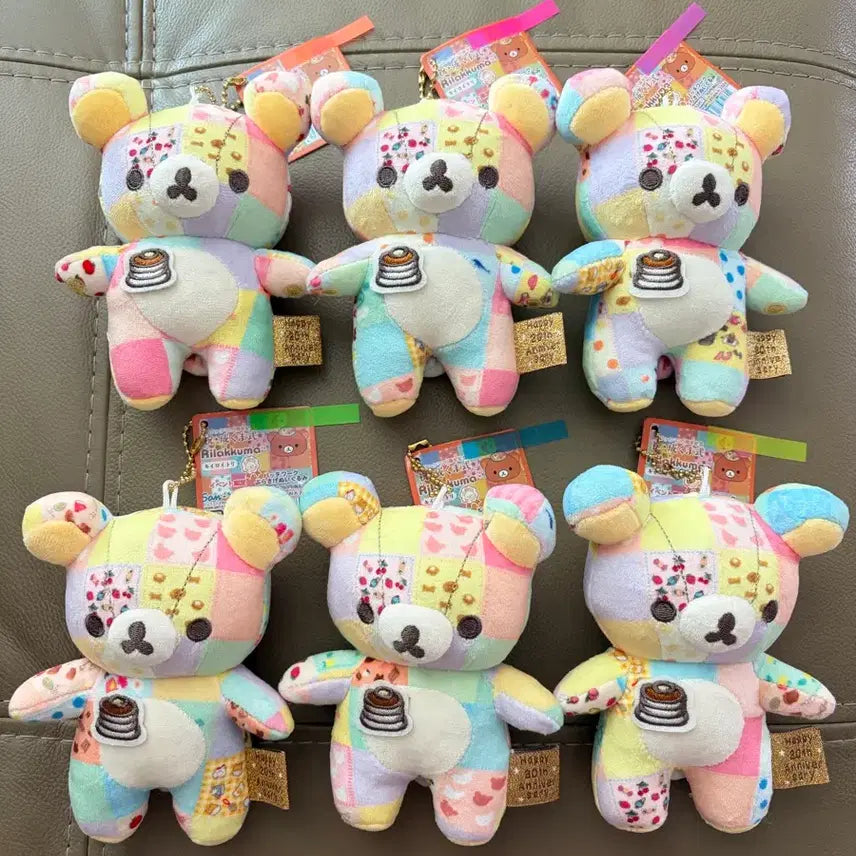 [BUNJANG] Rilakkuma 20th Anniversary Patchwork Doll / (정품 새상품) 리락쿠마 20주년 패치워크 인형