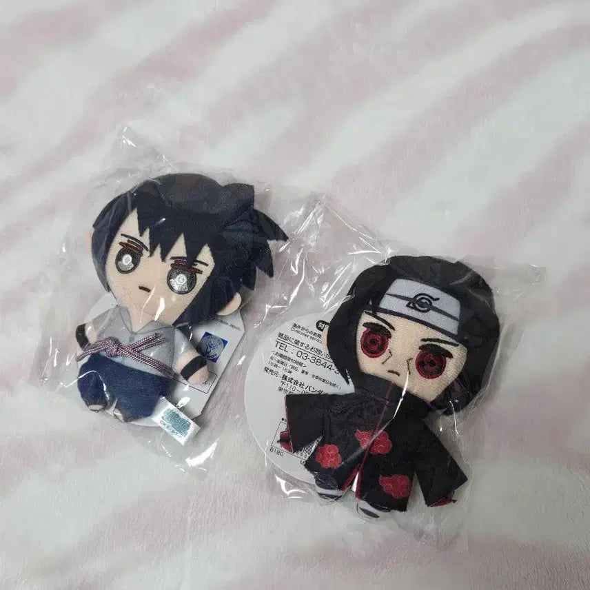 [BUNJANG] Naruto Uchiha Sasuke &amp; Itachi Plush Set / 나루토 우치하 사스케 이타치 인형 2종 세트