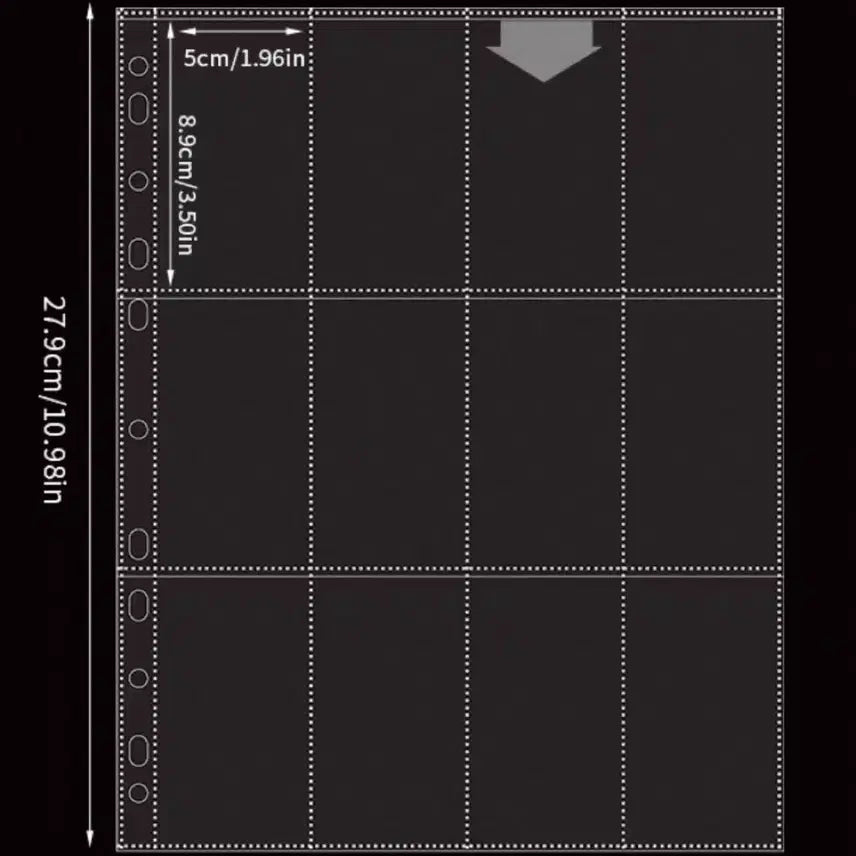 [BUNJANG] 3x4 Binder Refills (60 Sheets) / A4 3x4 바인더 속지 60장