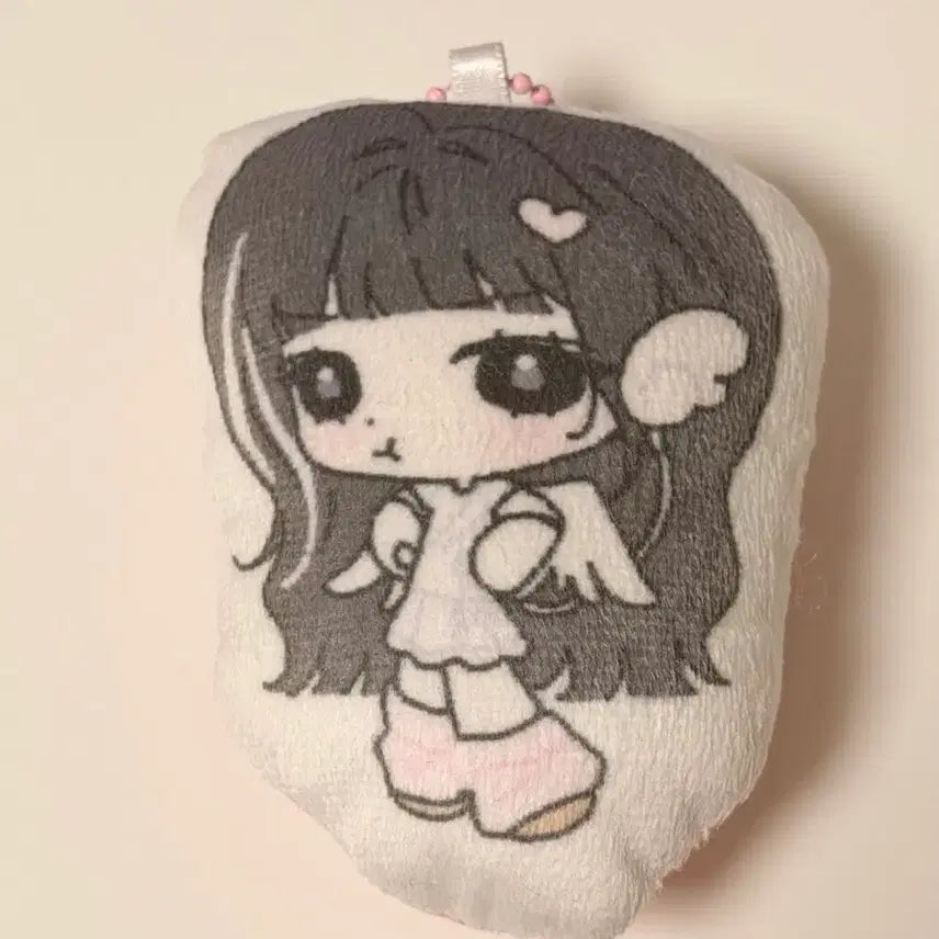 [BUNJANG] ILLIT Wonhee Plush Cushion Keychain (Unsealed) / 아일릿 원희 일사님 인형 쿠션 키링 비공굿 서치용) 앨범 포카 굿즈