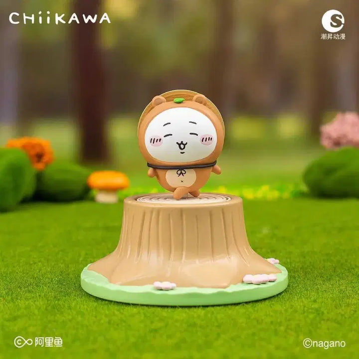 [BUNJANG] Chiikawa Forest Raccoon Stamp Figure / 치이카와 숲속 너구리 스탬프 피규어