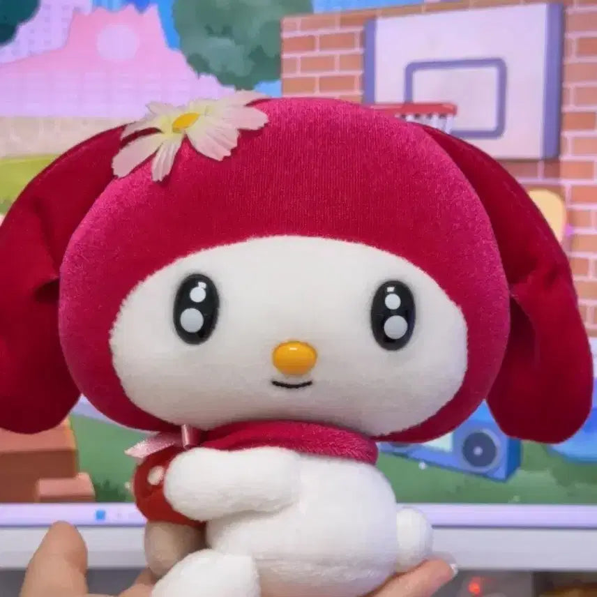[BUNJANG] Vintage Sanrio My Melody Mushroom Lantern Hibiscus Doll / 고전 빈티지 산리오 마이멜로디 버섯 초롱 히비스커스 인형