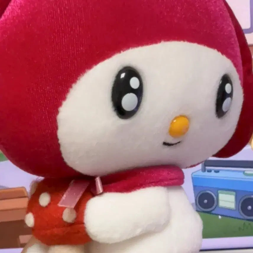 [BUNJANG] Vintage Sanrio My Melody Mushroom Lantern Hibiscus Doll / 고전 빈티지 산리오 마이멜로디 버섯 초롱 히비스커스 인형