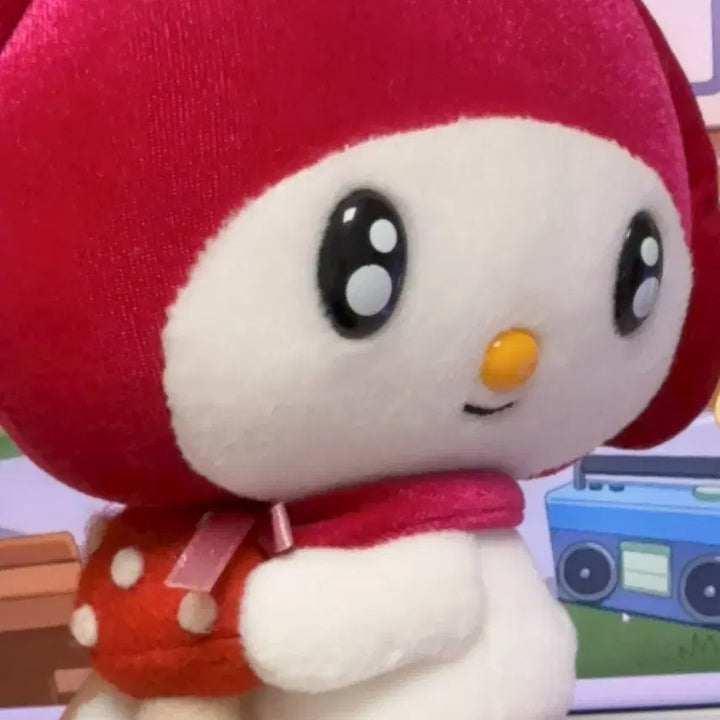 [BUNJANG] Vintage Sanrio My Melody Mushroom Lantern Hibiscus Doll / 고전 빈티지 산리오 마이멜로디 버섯 초롱 히비스커스 인형