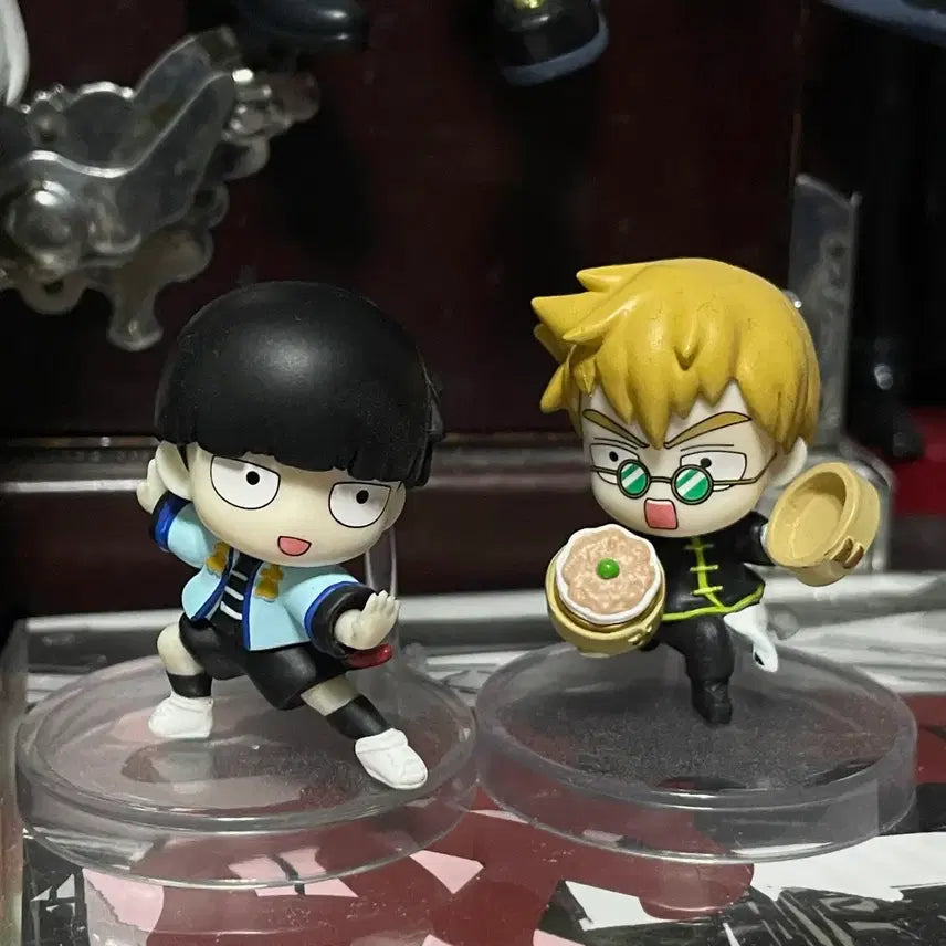[BUNJANG] Mob Psycho 100 Mob &amp; Reigen Chibi Mini Figure Set / 모브사이코 100 피규어 모브 레이겐 차이나 치비 방꾸 미니