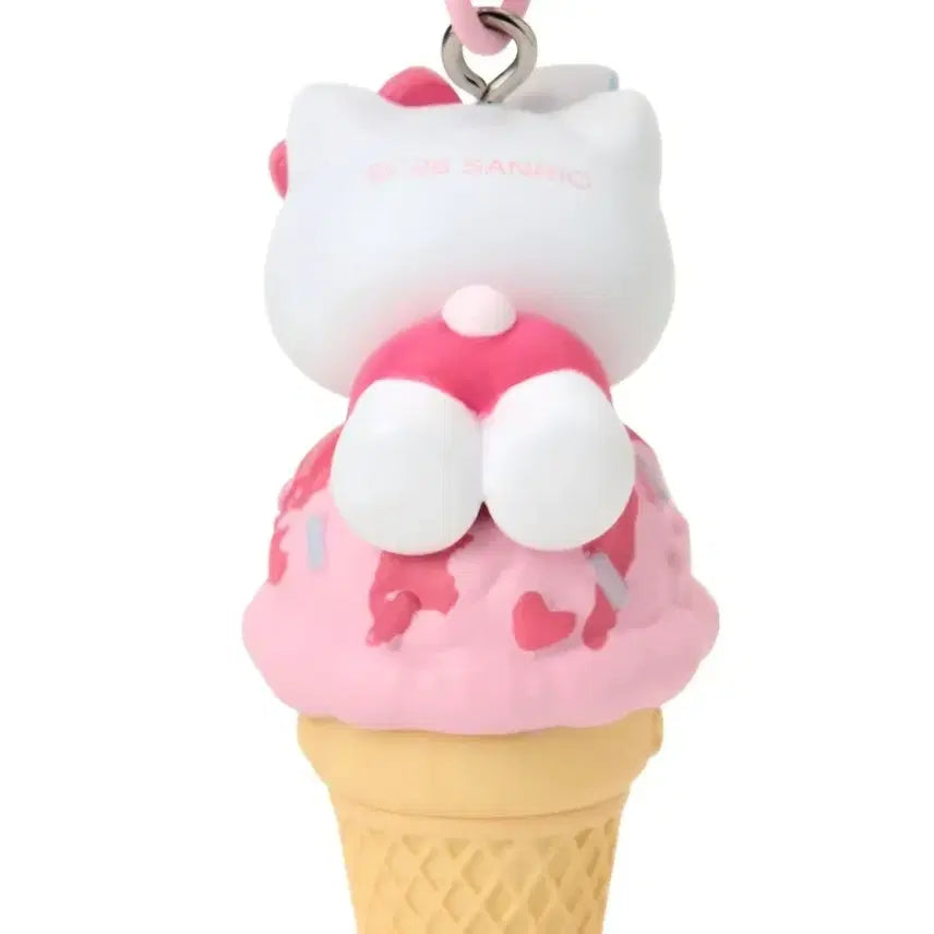 [BUNJANG] Sanrio Dreamy Ice Parlor Series Kitty Beaded Keychain / 산리오 드리미 아이스 팔러 시리즈키티 비즈 키홀더