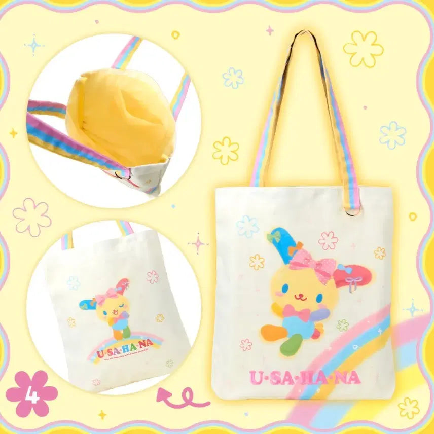 [BUNJANG] Sanrio Usahana Birthday Series Tote Bag / 산리오 언제나 사랑하는 우사하나 생일 디자인 시리즈 토트백