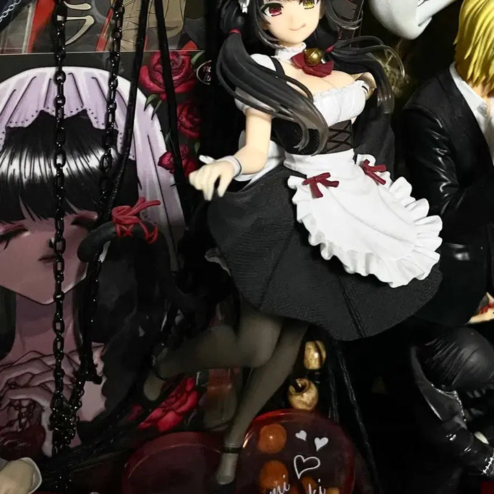 [BUNJANG] Tokisaki Kurumi Maid Outfit Cat Ears Figure / 토키사키 쿠루미 피규어 메이드복 고양이 네코미미 고전미소녀 펑크갸루방꾸