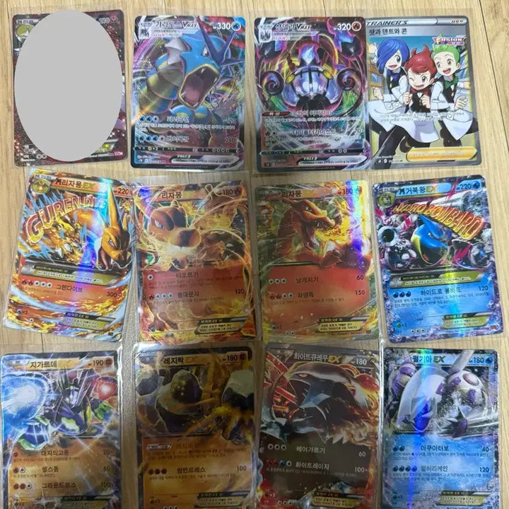 [BUNJANG] Pokemon Ancient Cards Bundle Set (48 Cards) + Deck Case / 급처)포켓몬 카드 고대 일괄 45장 (m리자몽, m거북왕 등)