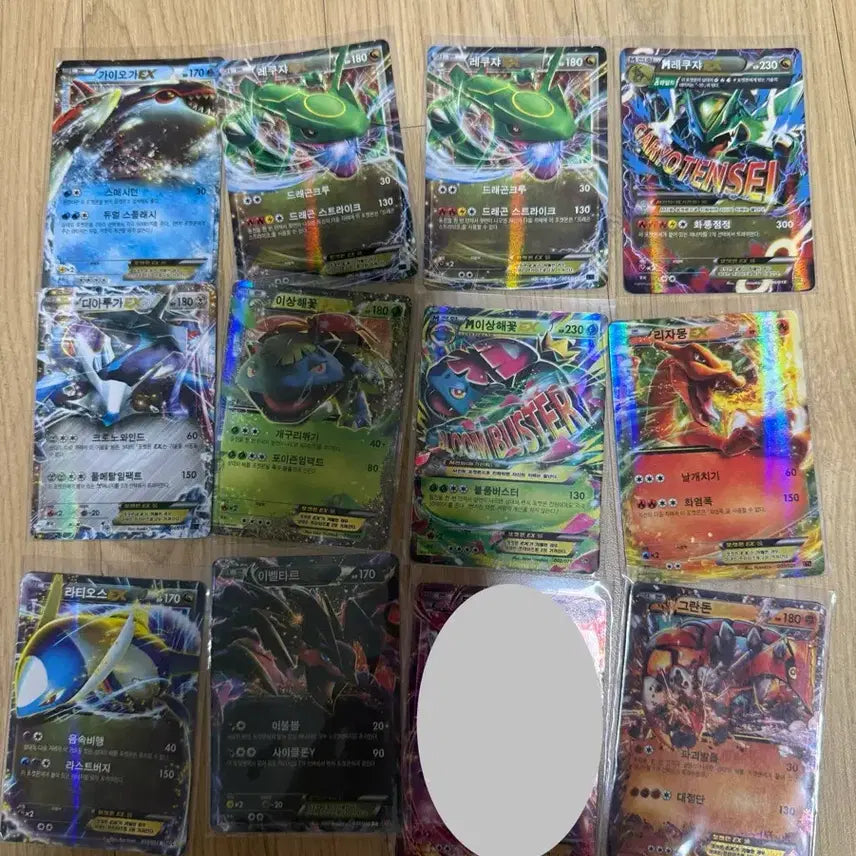 [BUNJANG] Pokemon Ancient Cards Bundle Set (48 Cards) + Deck Case / 급처)포켓몬 카드 고대 일괄 45장 (m리자몽, m거북왕 등)