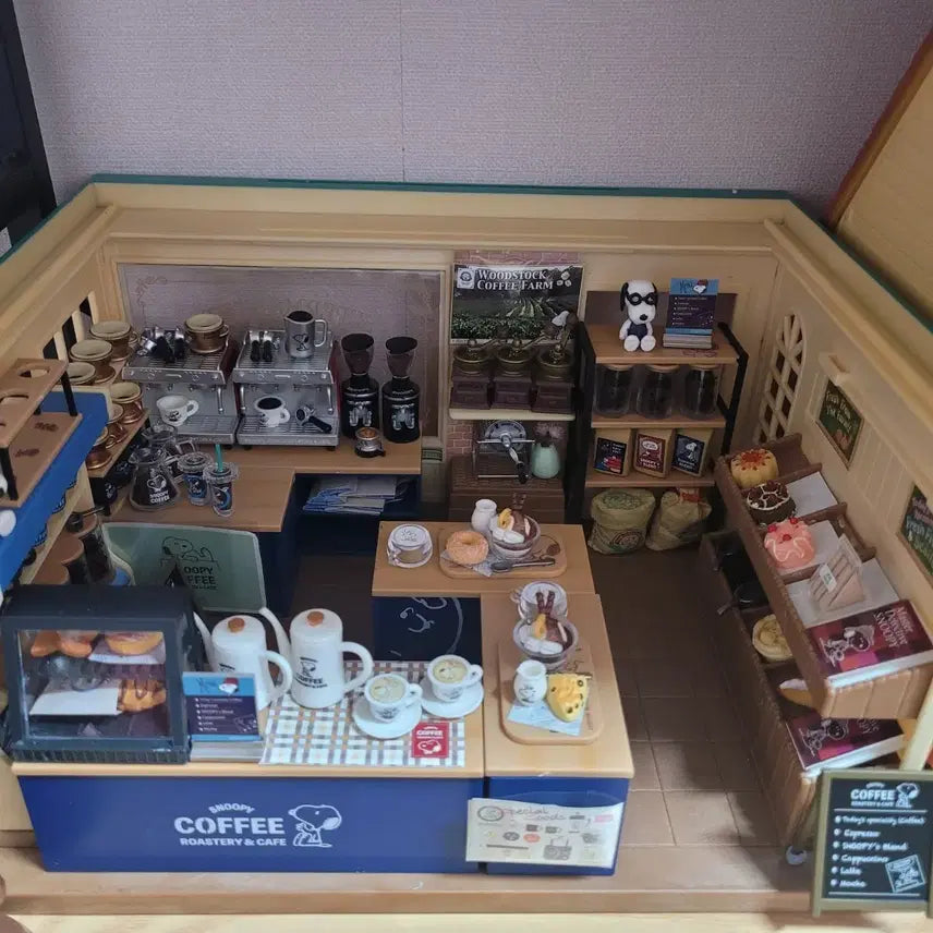 [BUNJANG] Snoopy Roastery Cafe Re-Ment 8-Piece Full Set / 스누피 로스터리 카페 리멘트 8종 풀세트