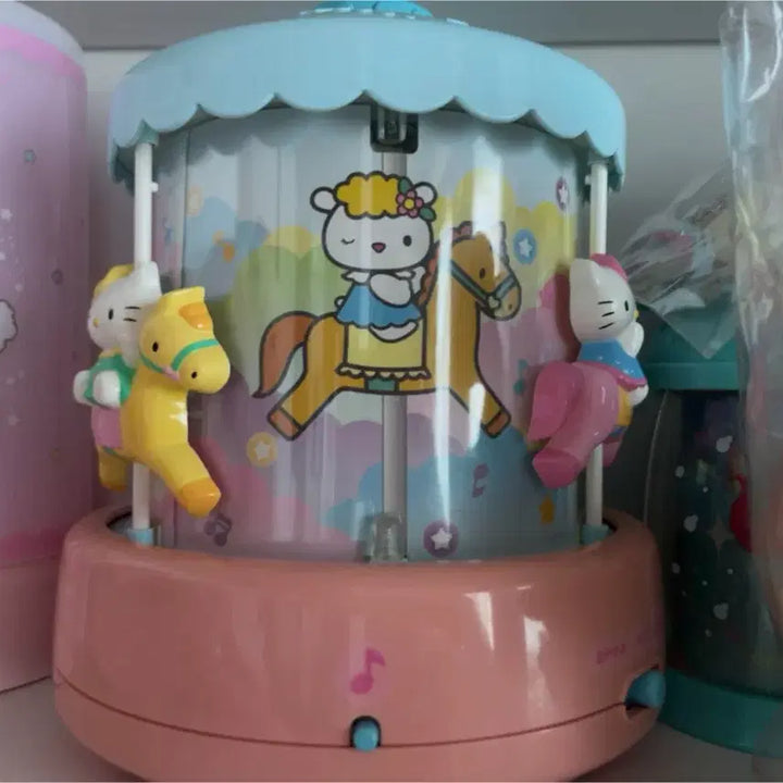 [BUNJANG] Hello Kitty LED Music Box Carousel Lamp / 헬로키티 led 램프 오르골