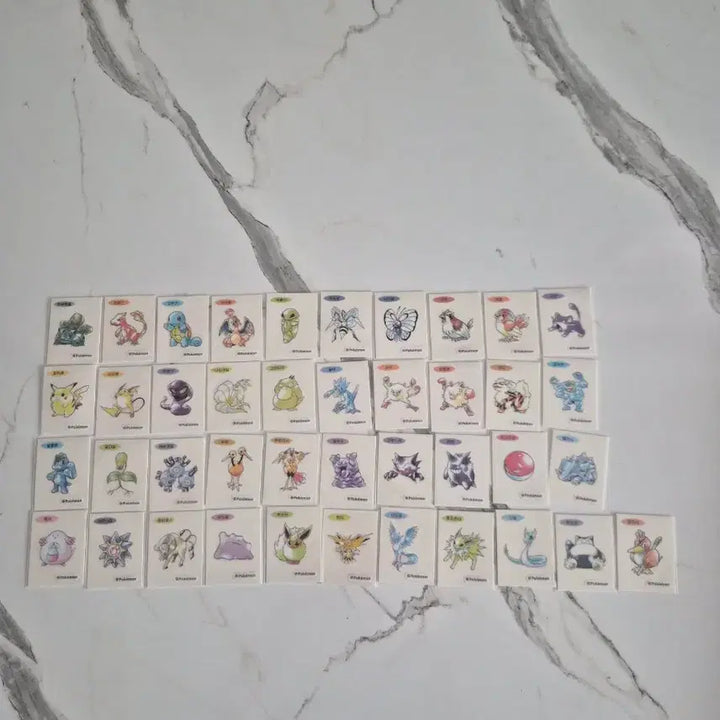 [BUNJANG] Pokemon 30th Anniversary Art Seal Bundle Set (41 pcs) / 포켓몬 띠부씰 30주년 아트씰 41장 일괄판매합니다
