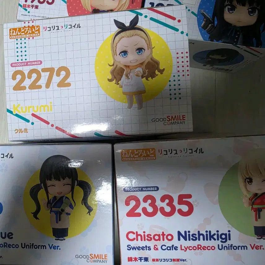 [BUNJANG] Lycoris Recoil Nendoroid 5-Figure Bundle Set / 넨도로이드 리코리스 리코일 5종 일괄