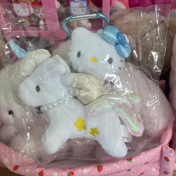 [BUNJANG] Unicorn Hello Kitty Plush Keyring / 유니콘 키티 인형키링