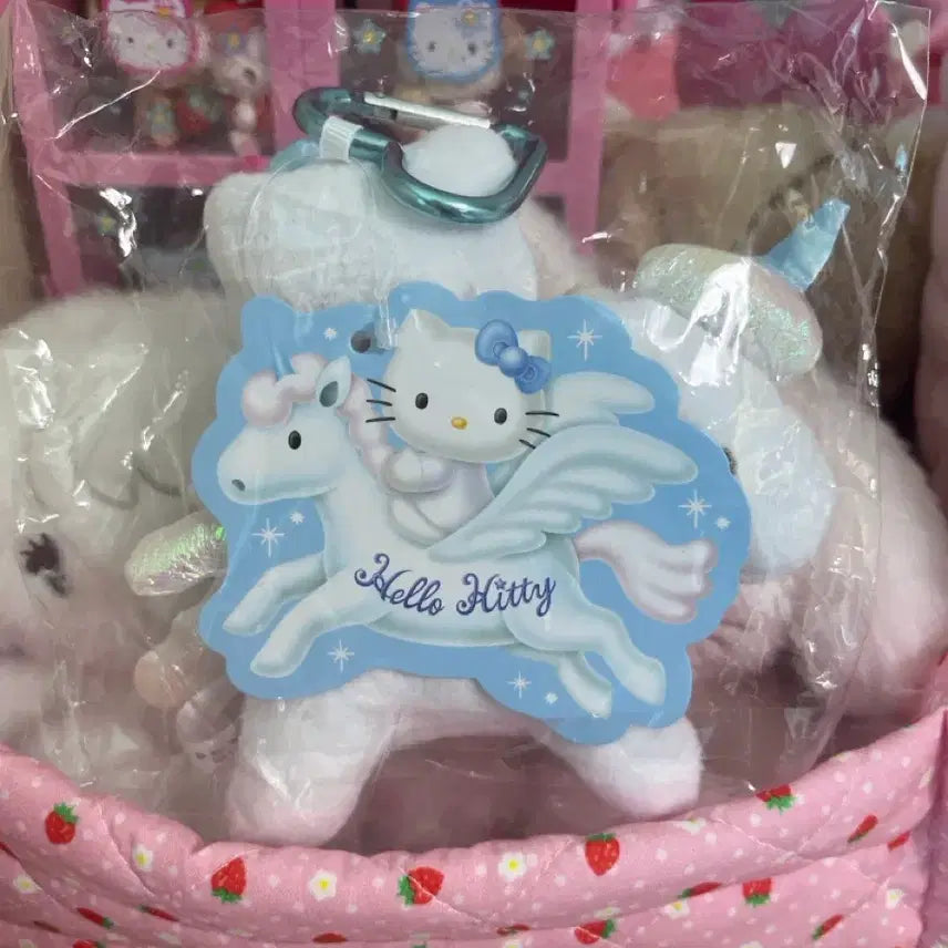 [BUNJANG] Unicorn Hello Kitty Plush Keyring / 유니콘 키티 인형키링