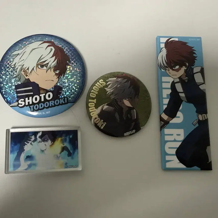 [BUNJANG] My Hero Academia Shoto Can Badge Set / 나히아 쇼토 캔뱃지