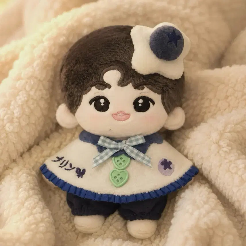 [BUNJANG] 10cm Doll Clothes Set - Blueberry Theme / 10cm 인형 옷 세트, 블루베리 인형옷