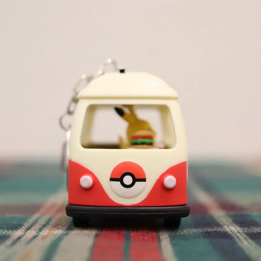 [BUNJANG] Lotte x Pokemon Pikachu Camping Car Keyring / 롯데리아 포켓몬스터 캠핑카 피카츄 키링