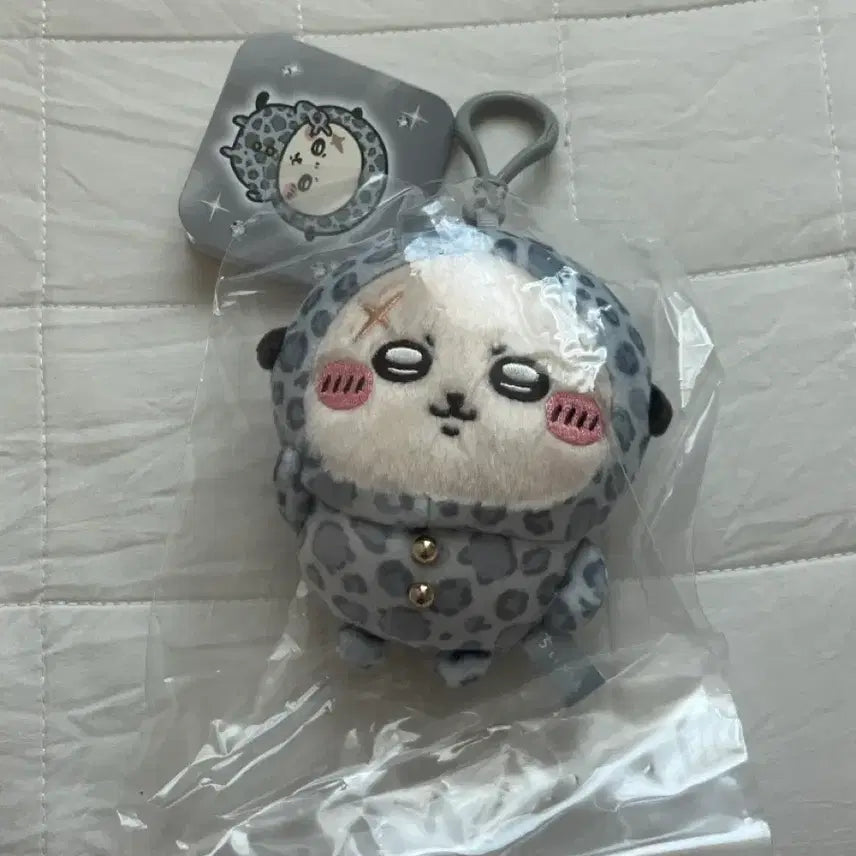 [BUNJANG] Munjakgwi Leopard Print Rakko Doll Keychain (Sealed) / 비닐ㅇ택ㅇ)미개봉새상품 먼작귀 호피 랏코 인형 키링