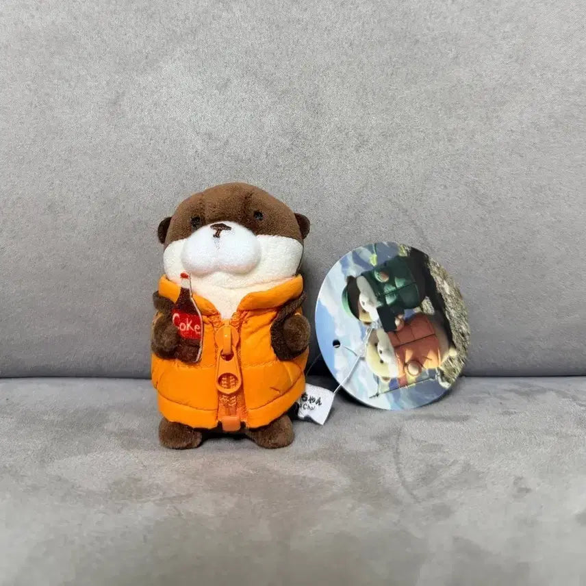 [BUNJANG] Woosoo Woosoochan Dark Brown 8cm Padded Keychain Doll / 패딩 우소우소짱 다크브라운 8cm 키링 인형