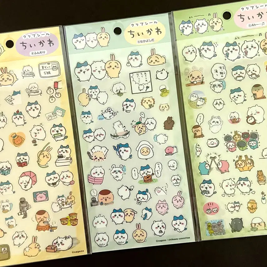 [BUNJANG] Chiikawa Usagi Hachware Momonga Kurimanju Shisa Ratkko Seal Sticker Goods / 치이카와 마켓 먼작귀 우사기 하치와레 모몽가 쿠리만쥬 시사 랏코 씰스티커 굿즈