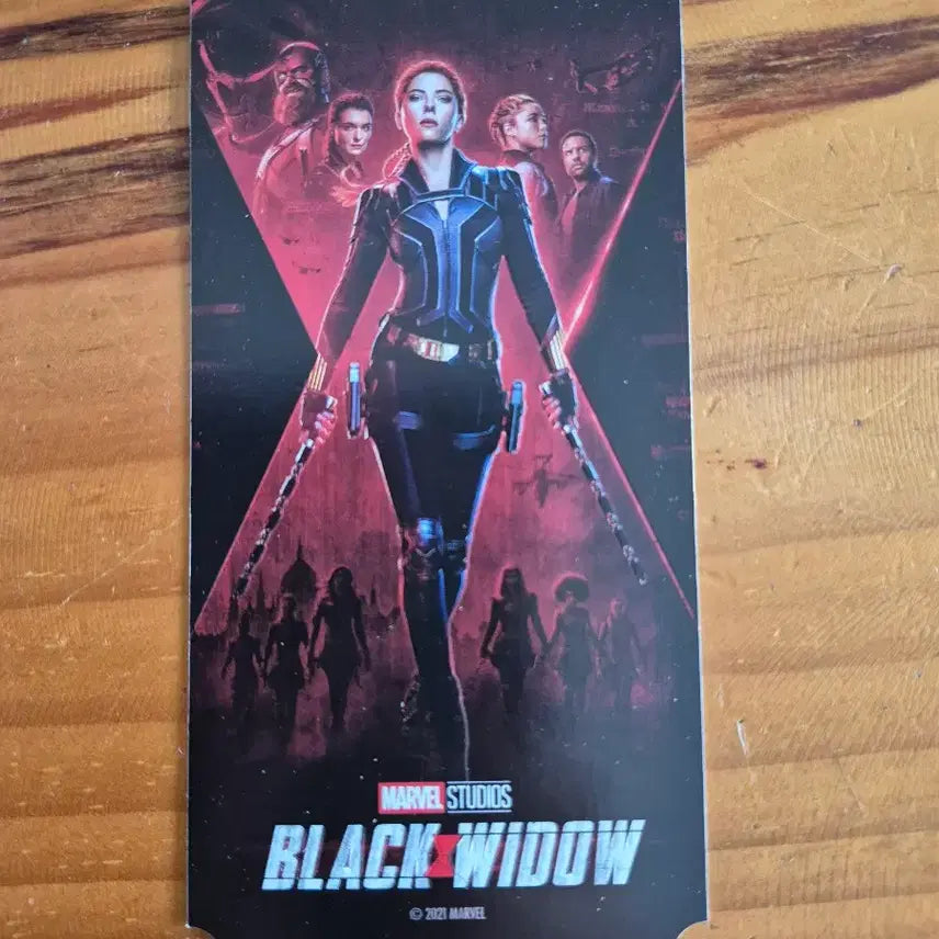 [BUNJANG] Megabox Original Ticket Black Widow / 메가박스 오리지날티켓 (블랙 위도우)