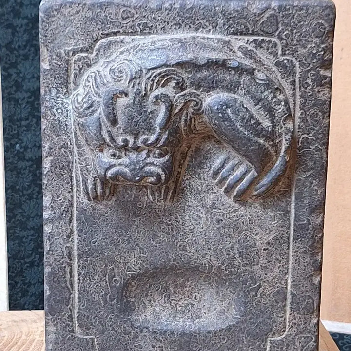 [BUNJANG] Antique Haetae Stone Inkstone / 수백년된 해태 돌벼루