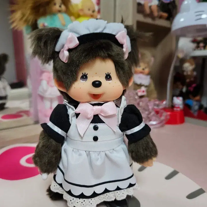[BUNJANG] Maid Monchhichi Doll / 메이드 몬치치