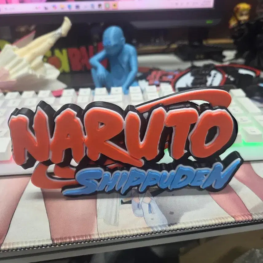 [BUNJANG] Naruto Shippuden Logo 3D Figure / 나루토 로고 피규어 3D