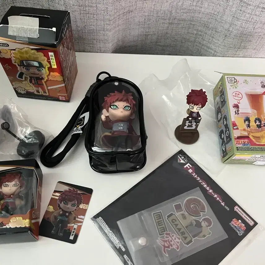 [BUNJANG] Naruto Gaara Figure Goods Bundle Set / 나루토 가아라 피규어 굿즈 세트