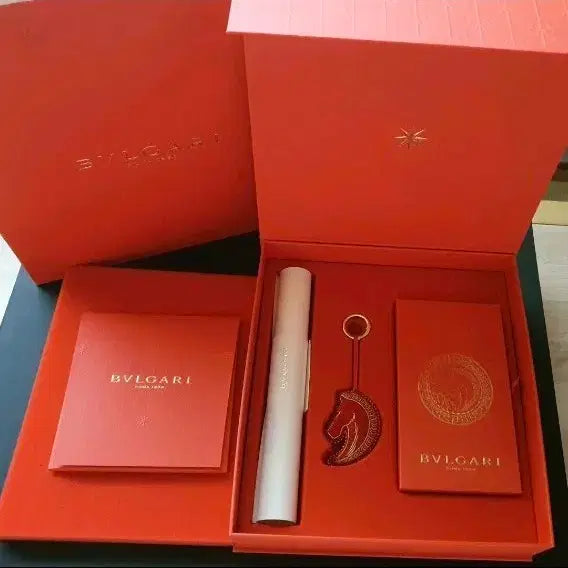 [BUNJANG] Bvlgari VIC Keyring &amp; Calligraphy Set / [새상품 풀구성] 불가리 VIC 키링 세트