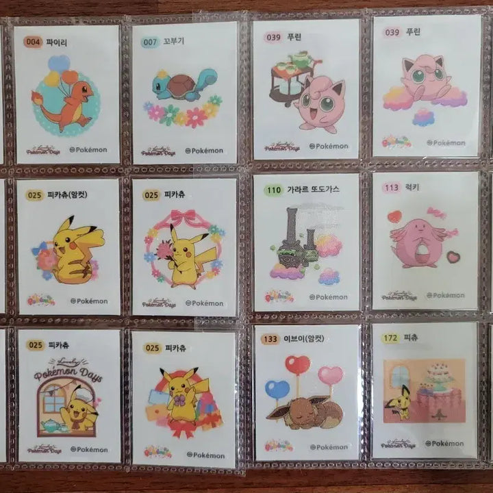 [BUNJANG] Pokemon Ddibbuseal Full Set Collection / 포켓몬 러블리 띠부씰 전종모음 판매