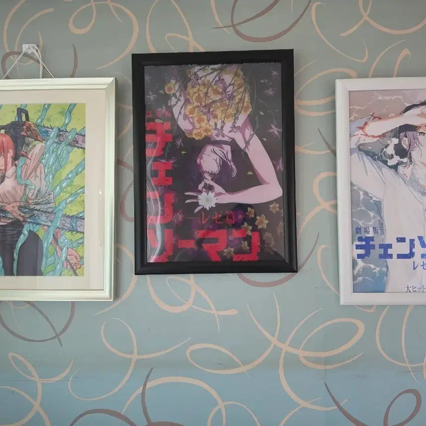 [BUNJANG] Chainsaw Man Poster 3-Set (Jump Festa Makima Original Art, France Arc Special) / 체인소맨 포스터 3종 세트(점프페스타 마키마 원화 , 레제편 특전)