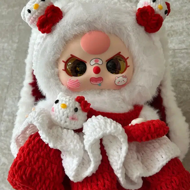 [BUNJANG] Baby 3400 Custom Doll Santa Outfit Chick Charm / 베이비쓰리400 금물눈 키티커스텀 인형