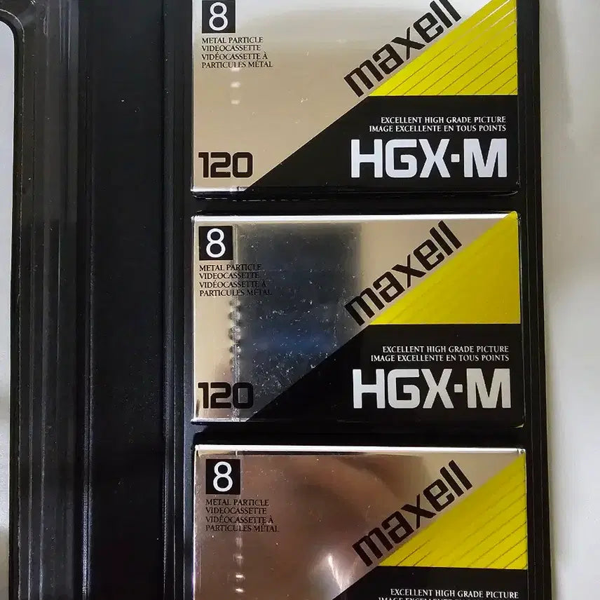 [BUNJANG] Maxell HGX-M 8mm Video Tapes (3-Pack, Sealed) / 맥셀 maxell HGX-M 비디오 테이프 3개 묶음 미개봉
